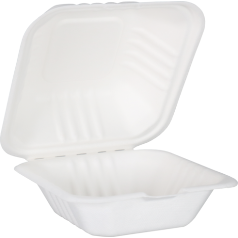 Hamburgerbak Suikerrietpulp 150x150x78mm 50 stuks