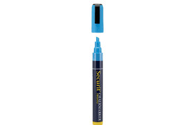 Krijtstift SECURIT SMA-510 platte punt 2-6mm lichtblauw