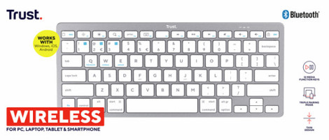 Toetsenbord Trust Basics bluetooth QWERTY