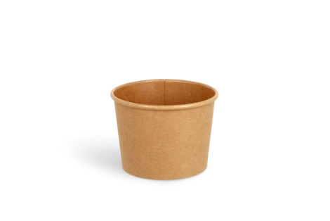Soepbeker karton kraft  rond 90mm 360ml 50 stuks