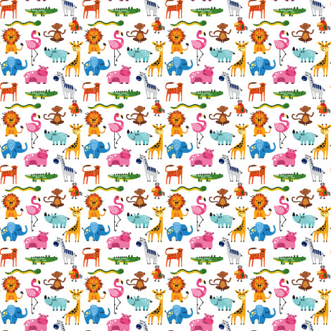 Cadeaupapier 50cm dessin 493 dierenprint giraf