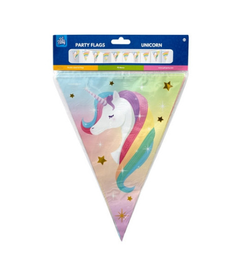 Vlaggenlijn Unicorn folie 10 meter