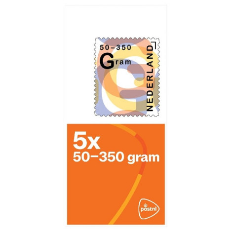 Postzegel Nederland 50-350 gram 5 per vel