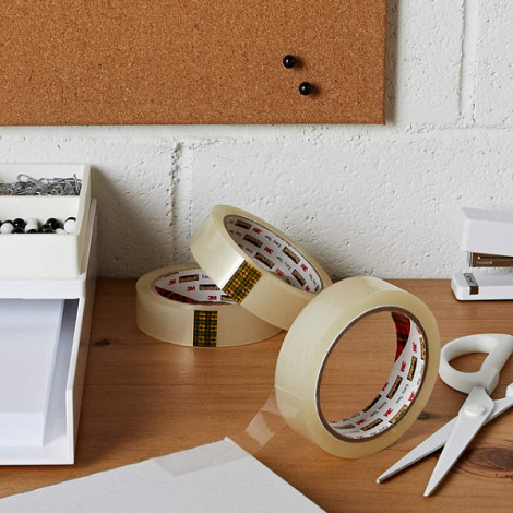 Plakband Scotch 508 25mmx66m transparant 6 rollen