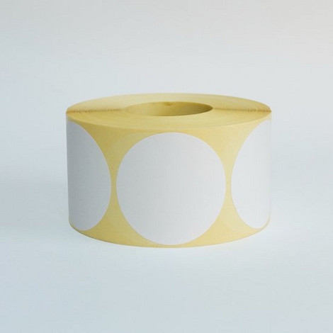 Sluitzegel / sticker / etiket rond 62mm 1000 stuks fluor ORANJE