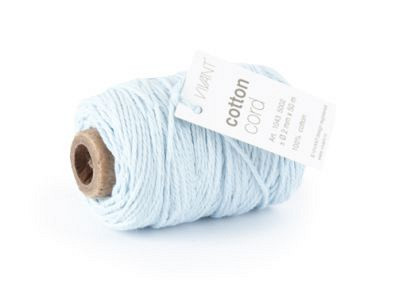 Cotton Cord / Katoen touw 50 meter oud blauw ø2mm
