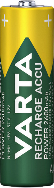 Batterij oplaadbaar VARTA 4x AA 2600mAh ready2use