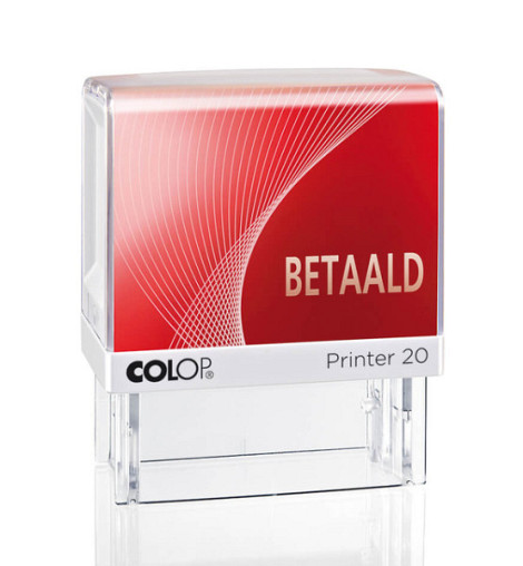 Tekststempel Colop Printer 20/L betaald rood