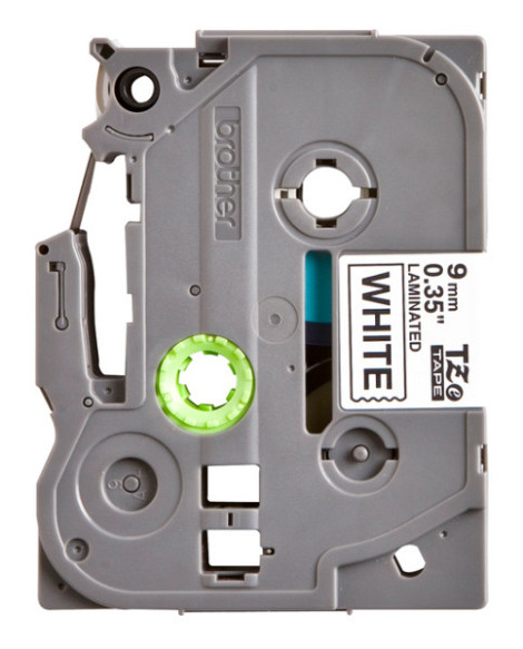 Labeltape Brother P-touch TZe-221 standaard 9mm zwart op wit