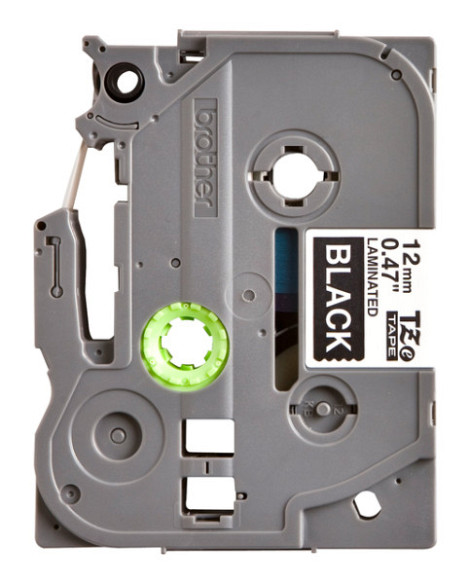 Labeltape Brother P-touch TZe-335 standaard 12mm wit op zwart