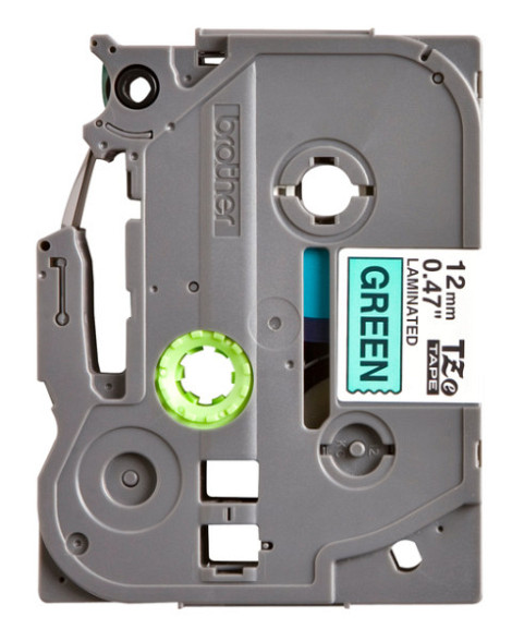 Labeltape Brother P-touch TZe-731 standaard 12mm zwart op groen