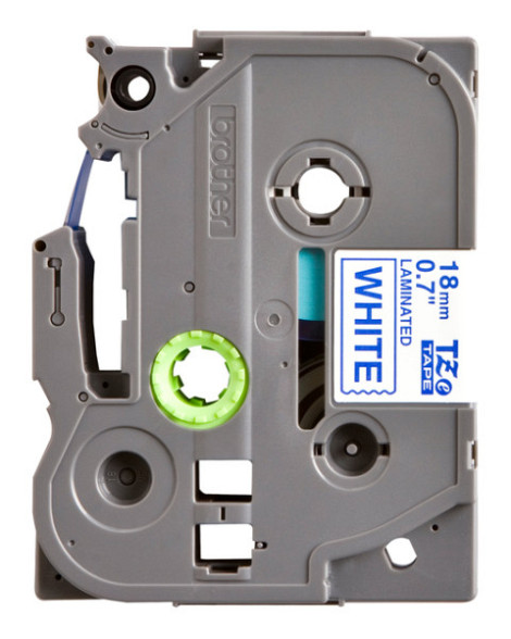 Labeltape Brother P-touch TZe-243 standaard 18mm blauw op wit