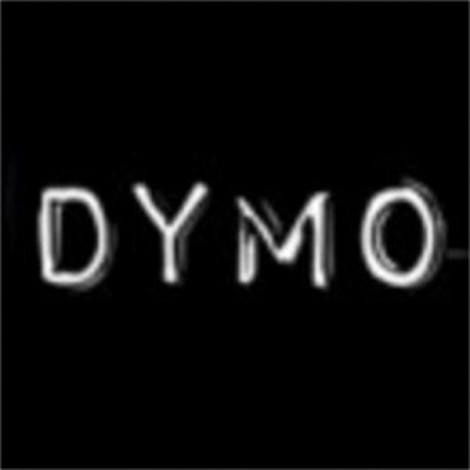 Reliëftape Dymo embossing plastic 9mm wit op zwart