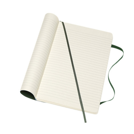 Notitieboek Moleskine large 130x210mm lijn soft cover myrtle green