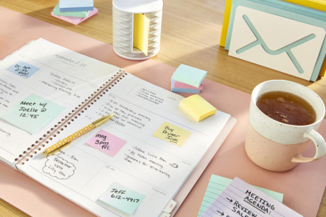 Memoblok Post-it Z-Note R330-1B recycled 76x76mm canary yellow 6 stuks