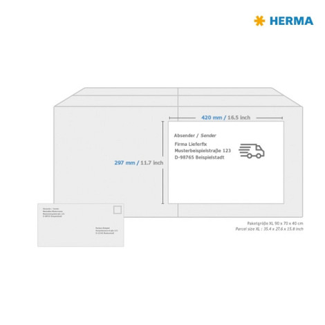 Etiket HERMA 8692 A3 420X297mm 100 etiketten