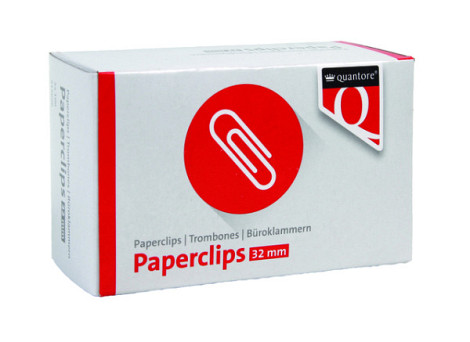 Paperclip Quantore R2 32mm kort 100 stuks