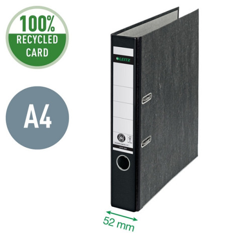 Ordner Leitz 1050 180° 50mm Recycle karton A4 zwart