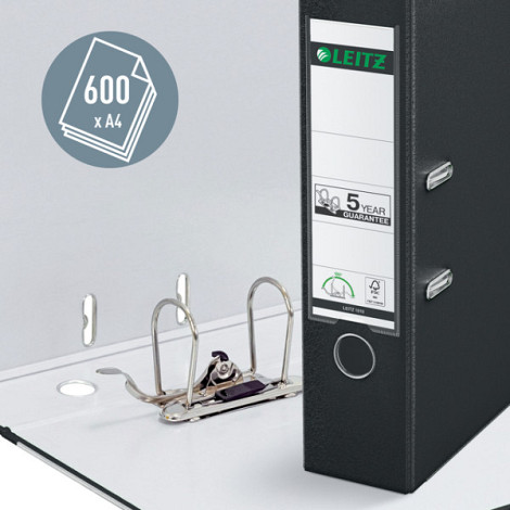 Ordner Leitz 180° 80mm PP A4 zwart