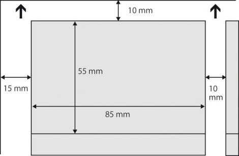 Visitekaart Sigel 85x55mm blanco 225gr ronde hoeken wit 100 stuks