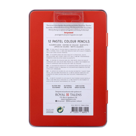 Kleurpotlood Bruynzeel Expression blik à 12 pastelkleuren