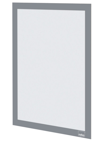 Infokader Nobo zelfklevend A4 zilver 2 stuks