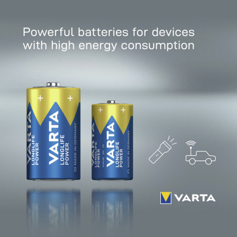 Batterij VARTA Longlife Power 2x D