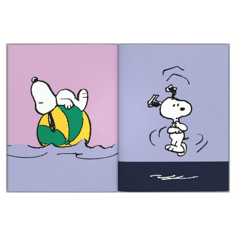 Schoolagenda 25-26 Lannoo Snoopy 1dag/1pagina met inserts lila
