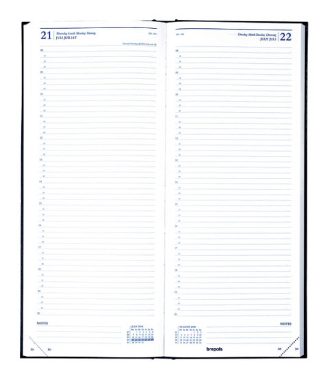 Agenda 2026 Brepols Saturnus Lima 1dag/1pagina zwart