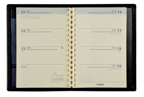 Agenda 2026 Brepols Delta Palermo 7dagen/2pagina's spiraal zwart