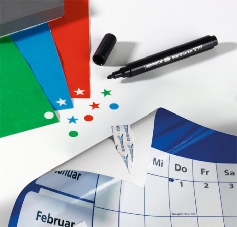 Jaarplanner 2027 Legamaster 90x60cm horizontaal gelamineerd en oprolbaar Engelstalig