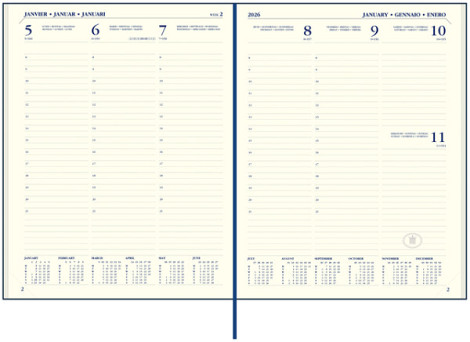 Agenda 2026 Ryam Executive Mundior 7dagen/2pagina's zwart