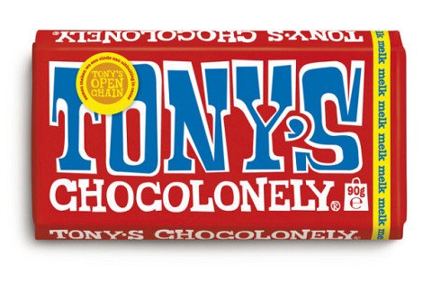 Chocolade Tony's Chocolonely melk reep 90 gram