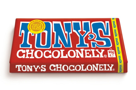 Chocolade Tony's Chocolonely melk reep 90 gram