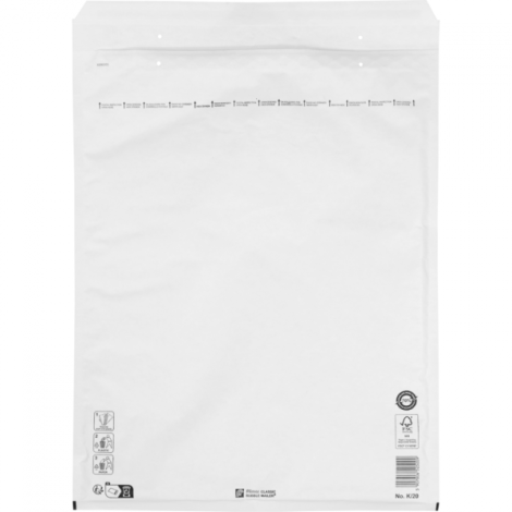 Luchtkussenenvelop K/20 470x350mm wit 50 stuks