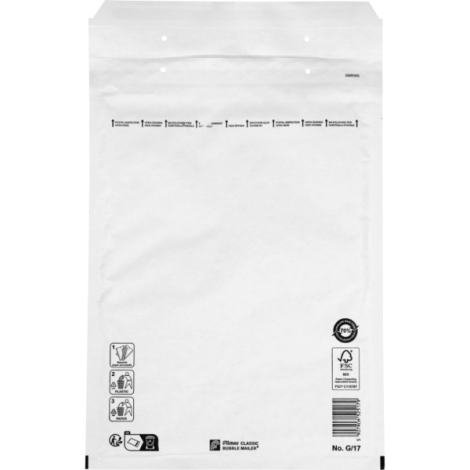 Luchtkussenenvelop G/17 340x240mm wit 100 stuks