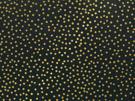 Cadeaupapier 30cm 200m 65gr/m bruin kraft Dots goud