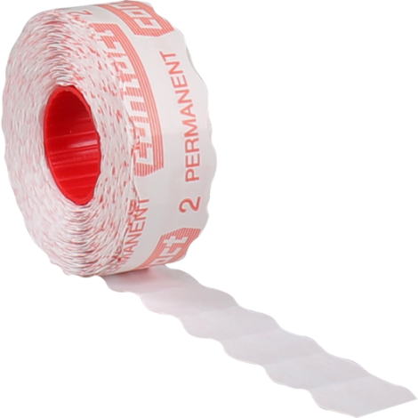 contact prijsrol permanent G2 22x16mm wit   24x1100 stuks