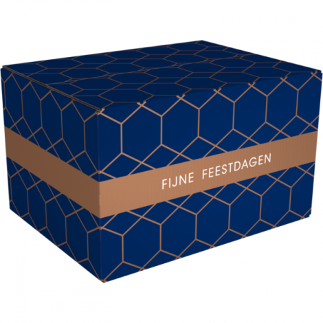 Kerstpakketdoos (A) 310x200x140mm dessin Mountain Lodge per stuk