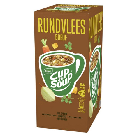 Cup-a-Soup Knorr rundvlees 21x175ml