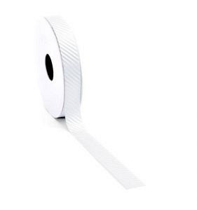Oblique luxe lint Wit 15mm x 15 meter