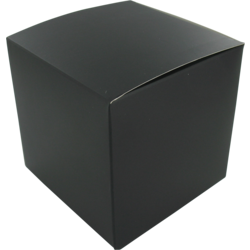 Kadobox zwart 12x12x12cm 25 stuks