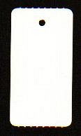 Hangetiket op rol 58x30mm wit 1000 stuks