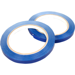 Tape 9mmx66mtr PVC 16 rollen licht blauw