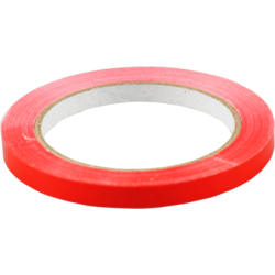 Tape 9mmx66mtr PVC 16 rollen rood