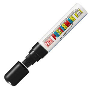 Krijtstift posterman PMA-120 zwart dik 7 - 15mm
