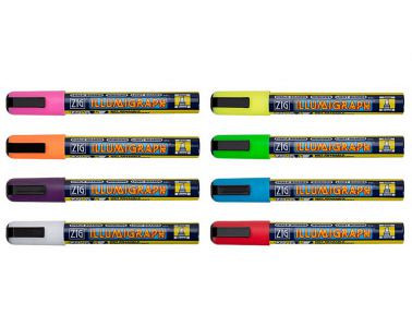 Krijtstift SECURIT SMA-510 platte punt 2-6mm wit