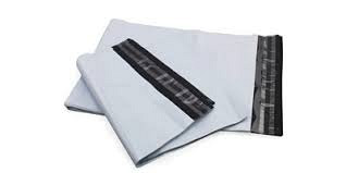 LDPE Kleding verzendzak 500x450+50mm klep 50micron 500 st. zwart/wit