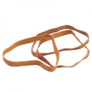 Elastiek 1 kilo bruin 80x8mm ( postbode)