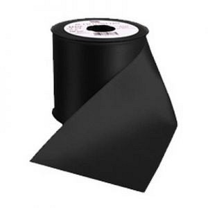 Satijnlint 70mm x 25 meter zwart DC exclusive
